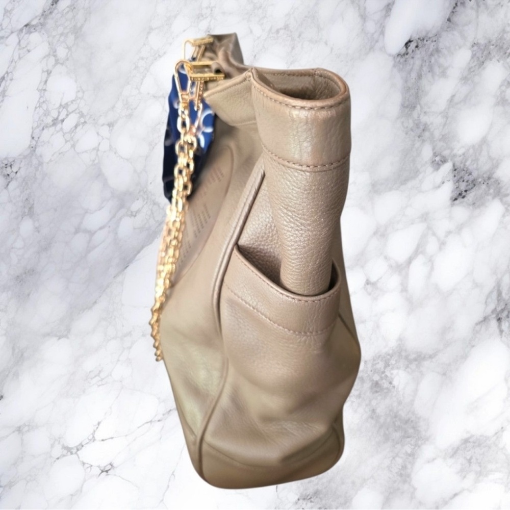 Tory Burch Gold and Brown Tote Bag - Picture 9 of 13